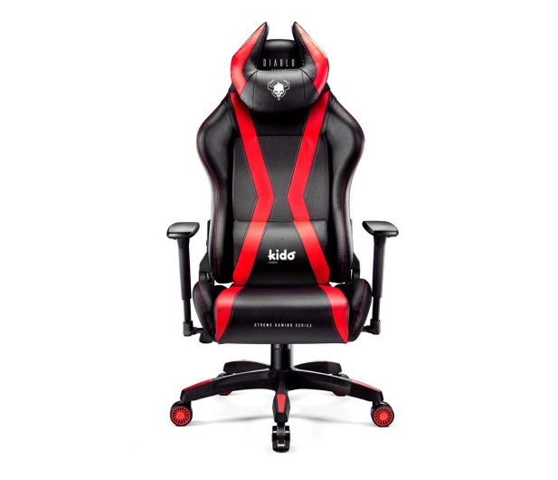 DIABLO Chairs X-Horn 2.0 Kids Size czarno-czerwony - 1208652 - zdjęcie 2